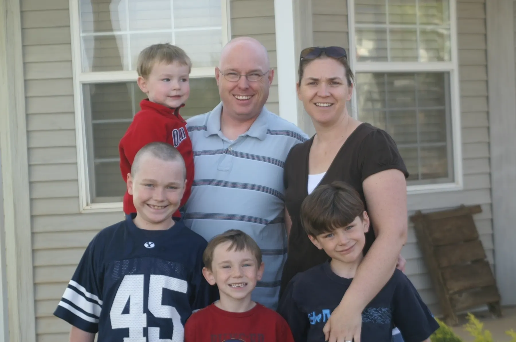 Ryan and his family in 2009
